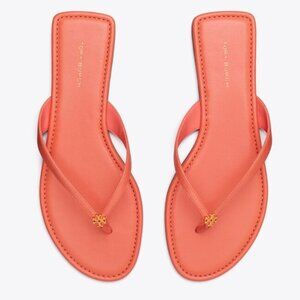 NEW TORY BURCH Leather Classic Sandals coral crush for women 2510 8M4